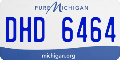 MI license plate DHD6464