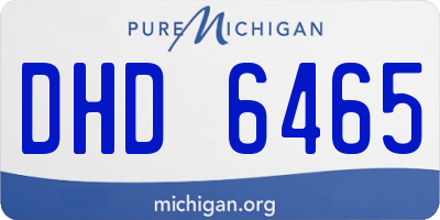 MI license plate DHD6465