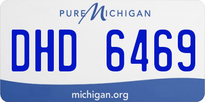 MI license plate DHD6469