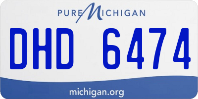 MI license plate DHD6474