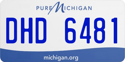 MI license plate DHD6481