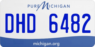 MI license plate DHD6482