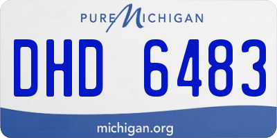 MI license plate DHD6483