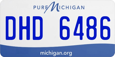 MI license plate DHD6486