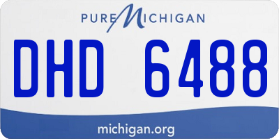 MI license plate DHD6488