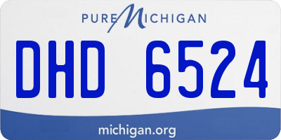 MI license plate DHD6524