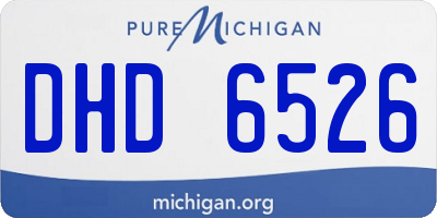 MI license plate DHD6526