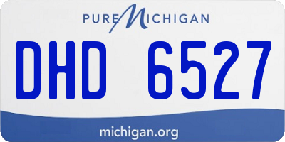 MI license plate DHD6527