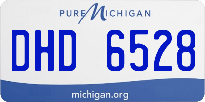 MI license plate DHD6528