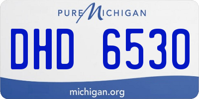 MI license plate DHD6530