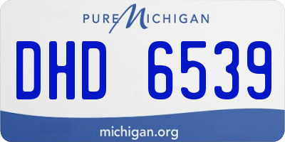 MI license plate DHD6539