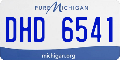 MI license plate DHD6541