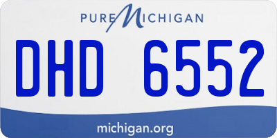 MI license plate DHD6552