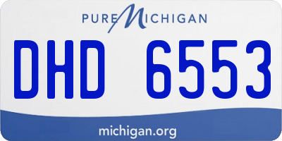 MI license plate DHD6553