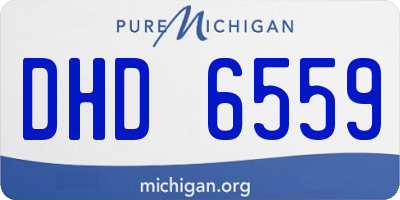 MI license plate DHD6559