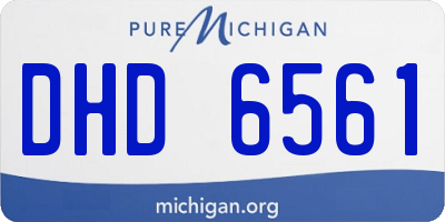 MI license plate DHD6561
