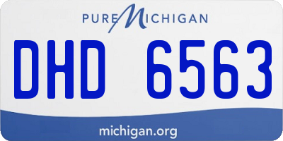 MI license plate DHD6563