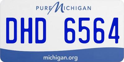 MI license plate DHD6564
