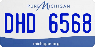MI license plate DHD6568