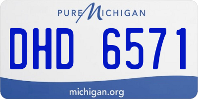 MI license plate DHD6571