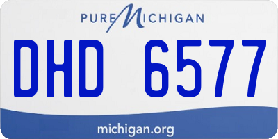 MI license plate DHD6577