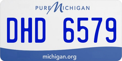 MI license plate DHD6579