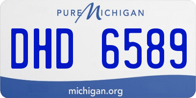 MI license plate DHD6589