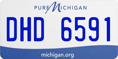 MI license plate DHD6591