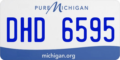 MI license plate DHD6595