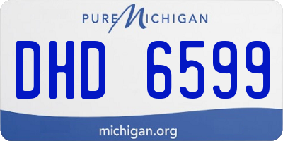 MI license plate DHD6599