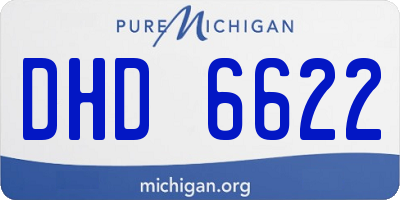 MI license plate DHD6622