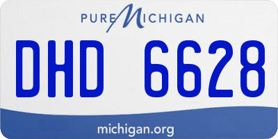 MI license plate DHD6628