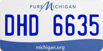 MI license plate DHD6635