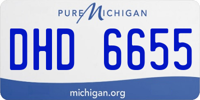 MI license plate DHD6655