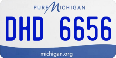 MI license plate DHD6656