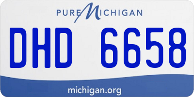 MI license plate DHD6658