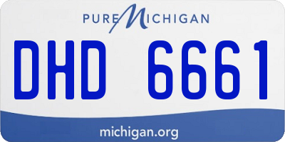 MI license plate DHD6661