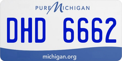 MI license plate DHD6662