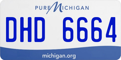 MI license plate DHD6664