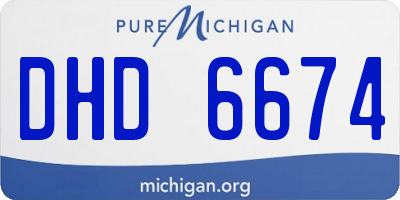 MI license plate DHD6674
