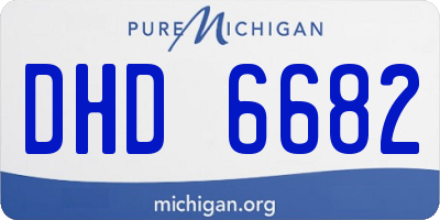 MI license plate DHD6682