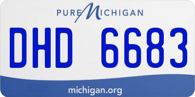 MI license plate DHD6683