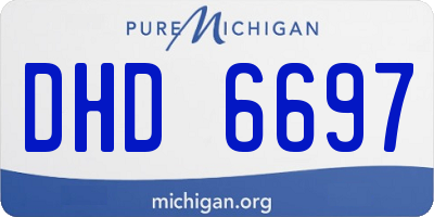 MI license plate DHD6697