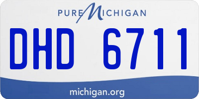 MI license plate DHD6711