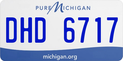 MI license plate DHD6717