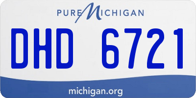 MI license plate DHD6721