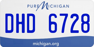 MI license plate DHD6728