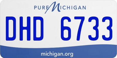 MI license plate DHD6733