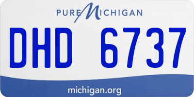 MI license plate DHD6737