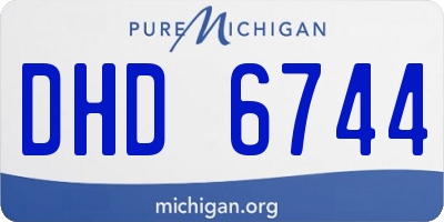 MI license plate DHD6744